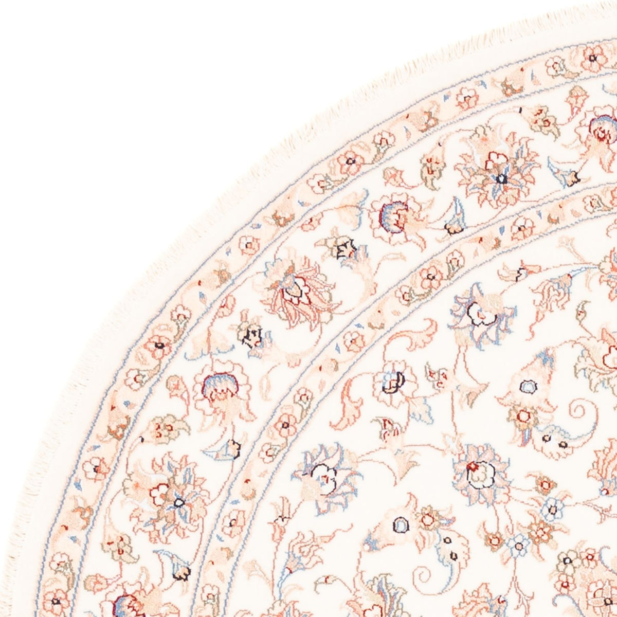 Tappeto Persero - Tabriz rotondo  - 151 x 146 cm - crema