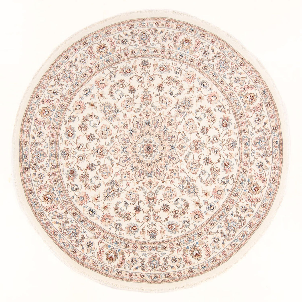 Tappeto Persero - Tabriz - Reale rotondo - 197 x 194 cm - crema