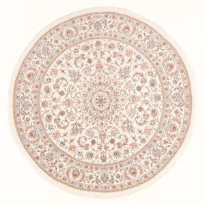 Tappeto Persero - Tabriz - Reale rotondo  - 197 x 194 cm - crema