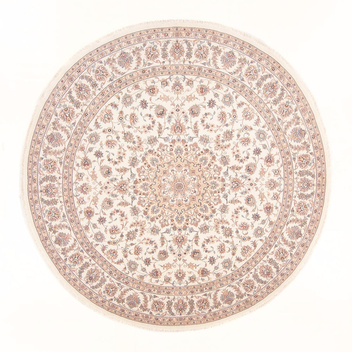 Tappeto Persero - Tabriz - Reale rotondo  - 250 x 250 cm - crema