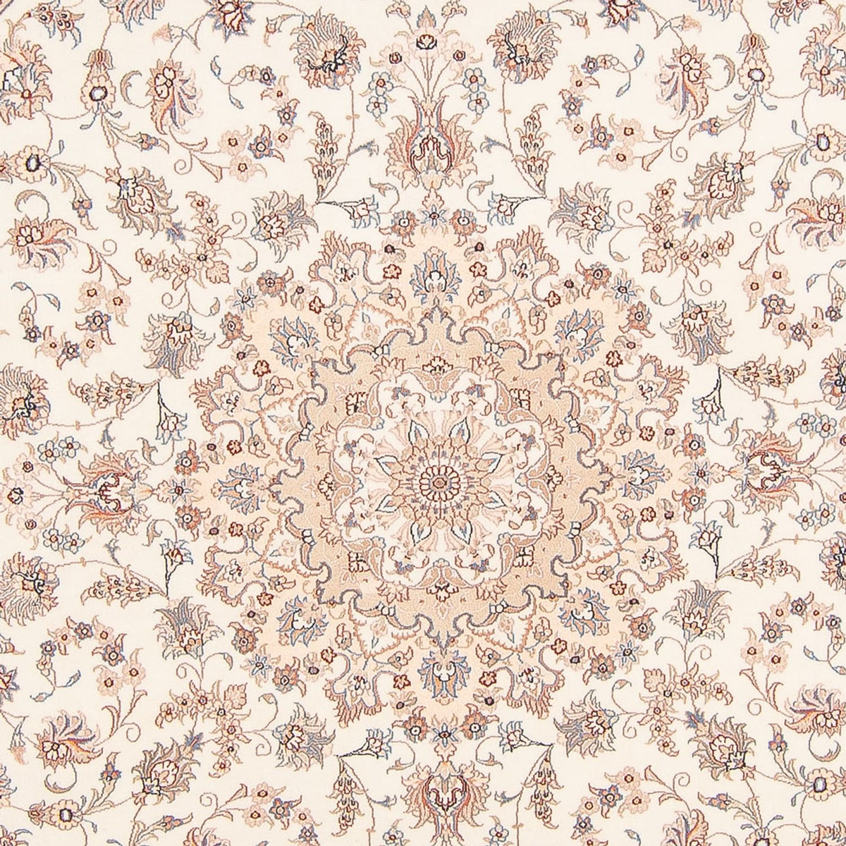 Tappeto Persero - Tabriz - Reale rotondo  - 250 x 250 cm - crema