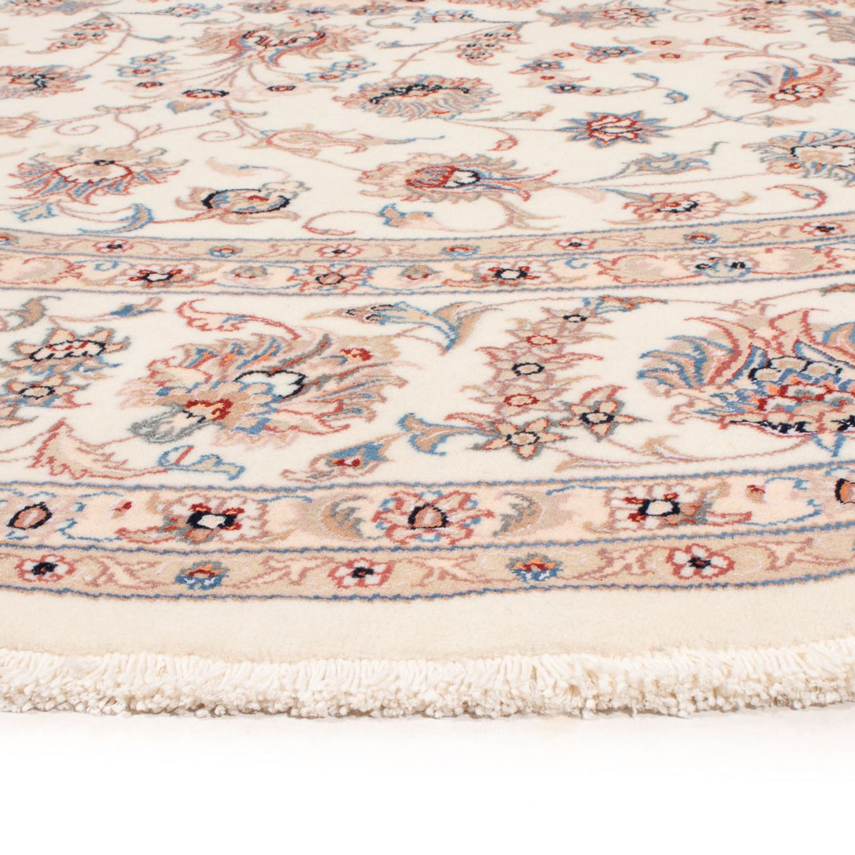 Tappeto Persero - Tabriz - Reale rotondo  - 250 x 250 cm - crema