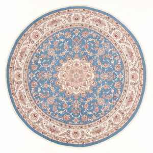 Tappeto Persero - Tabriz - Reale rotondo  - 200 x 200 cm - blu chiaro