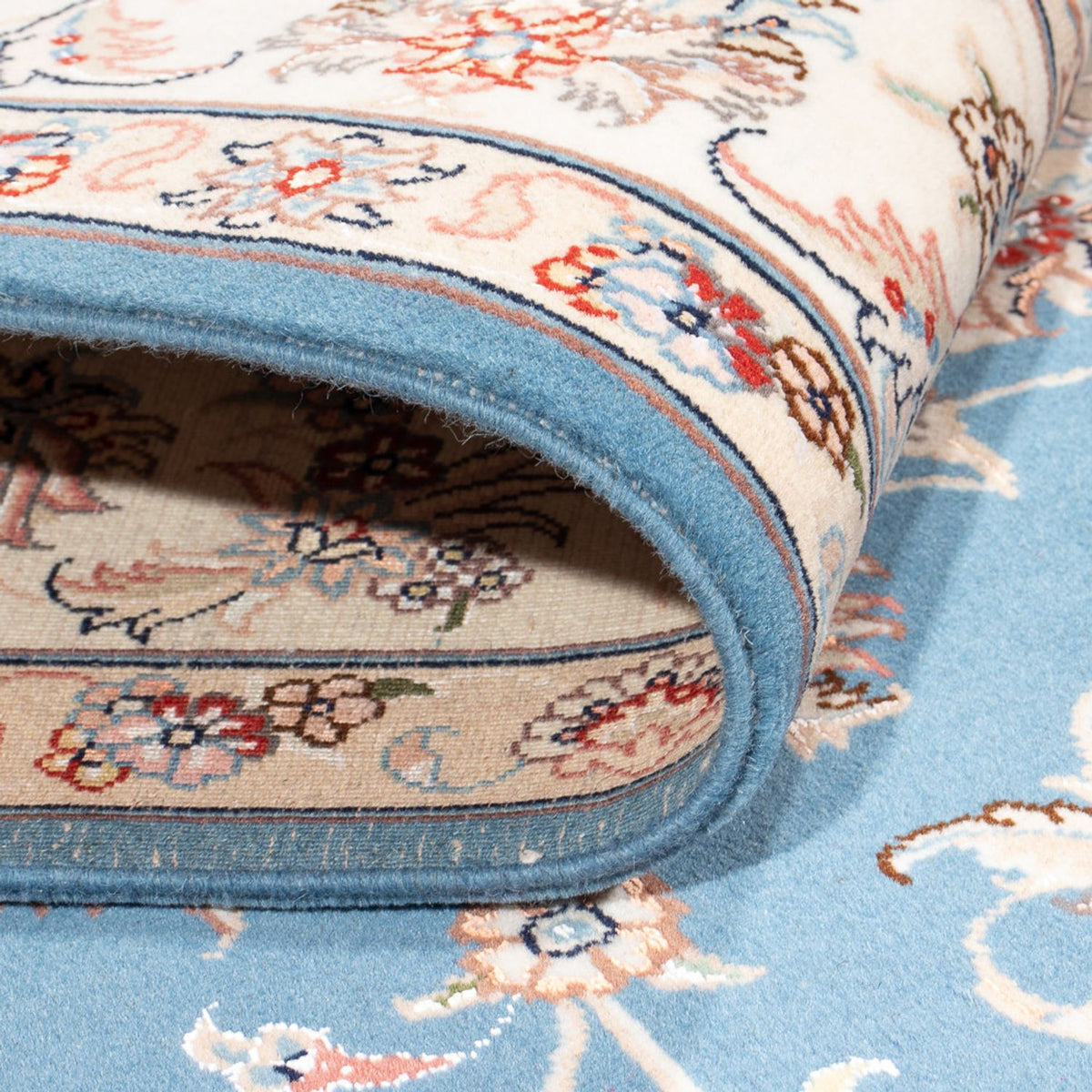 Tappeto Persero - Tabriz - Reale - 244 x 168 cm - blu chiaro