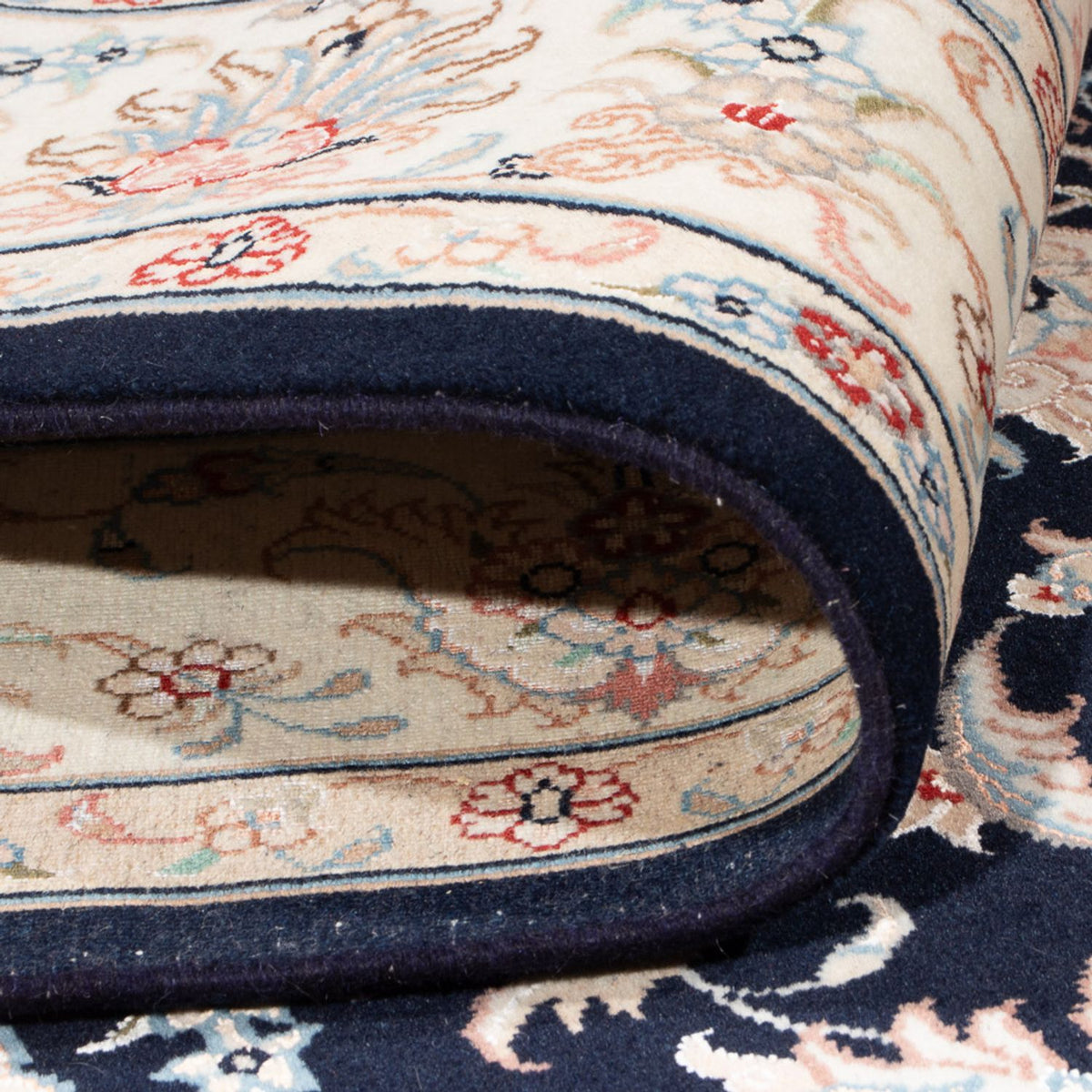 Tappeto Persero - Tabriz - Reale - 200 x 149 cm - blu scuro