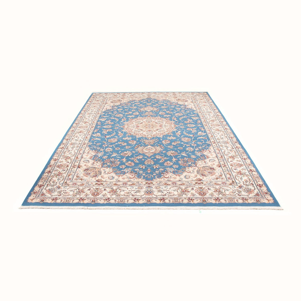 Tappeto Persero - Tabriz - Reale - 300 x 200 cm - blu chiaro