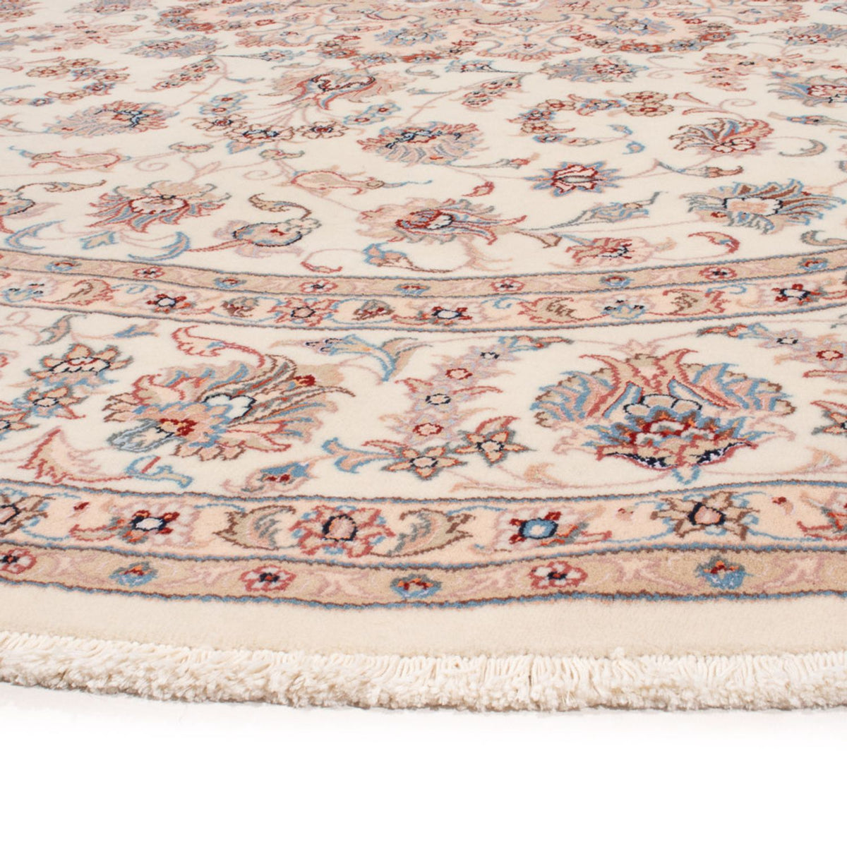 Tappeto Persero - Tabriz - Reale rotondo  - 248 x 248 cm - crema