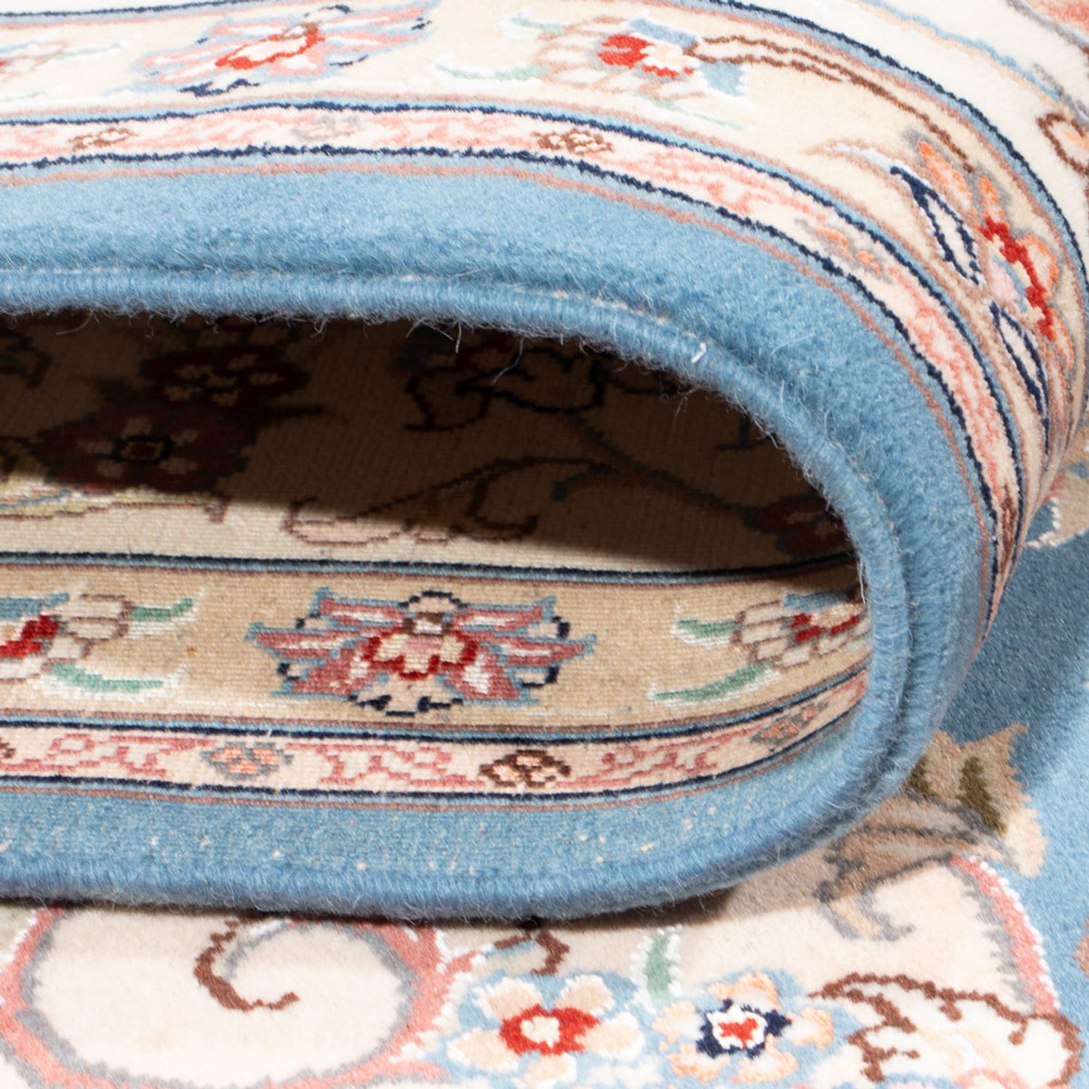 Tappeto Persero - Tabriz - Reale - 251 x 200 cm - blu chiaro