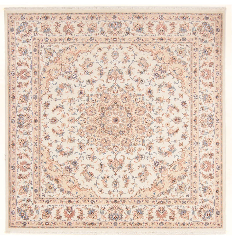 Tappeto Persero - Tabriz - Reale quadrato  - 211 x 198 cm - crema