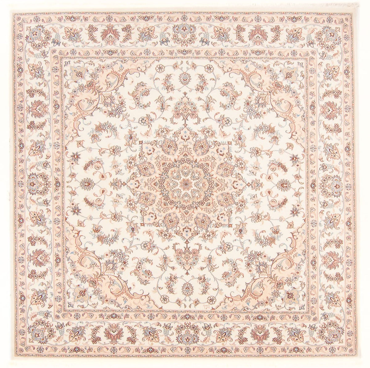 Tappeto Persero - Tabriz - Reale quadrato  - 208 x 197 cm - crema