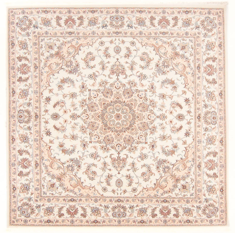 Tappeto Persero - Tabriz - Reale quadrato  - 208 x 197 cm - crema
