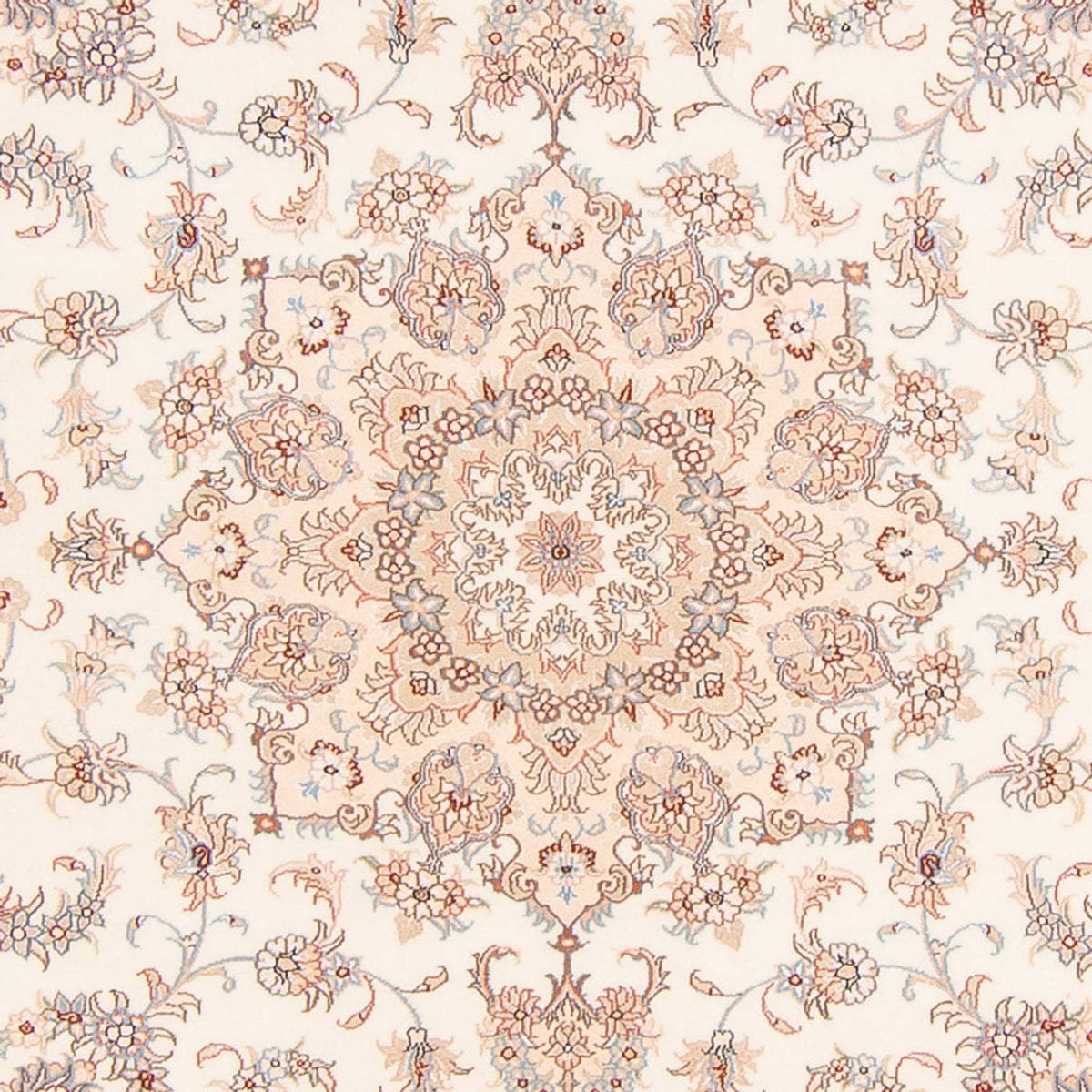 Tappeto Persero - Tabriz - Reale quadrato  - 208 x 197 cm - crema