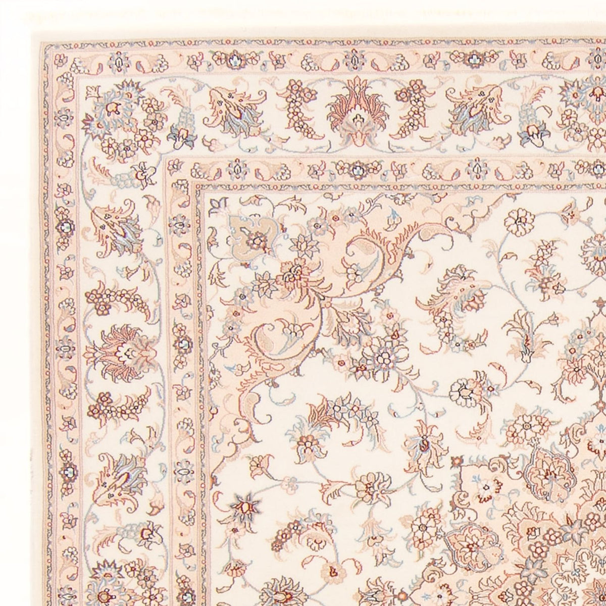 Tappeto Persero - Tabriz - Reale quadrato  - 208 x 197 cm - crema