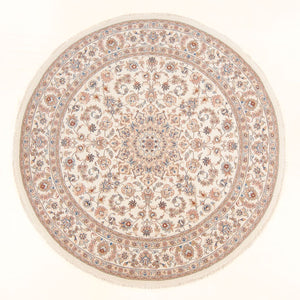 Tappeto Persero - Tabriz - Reale rotondo  - 199 x 197 cm - crema