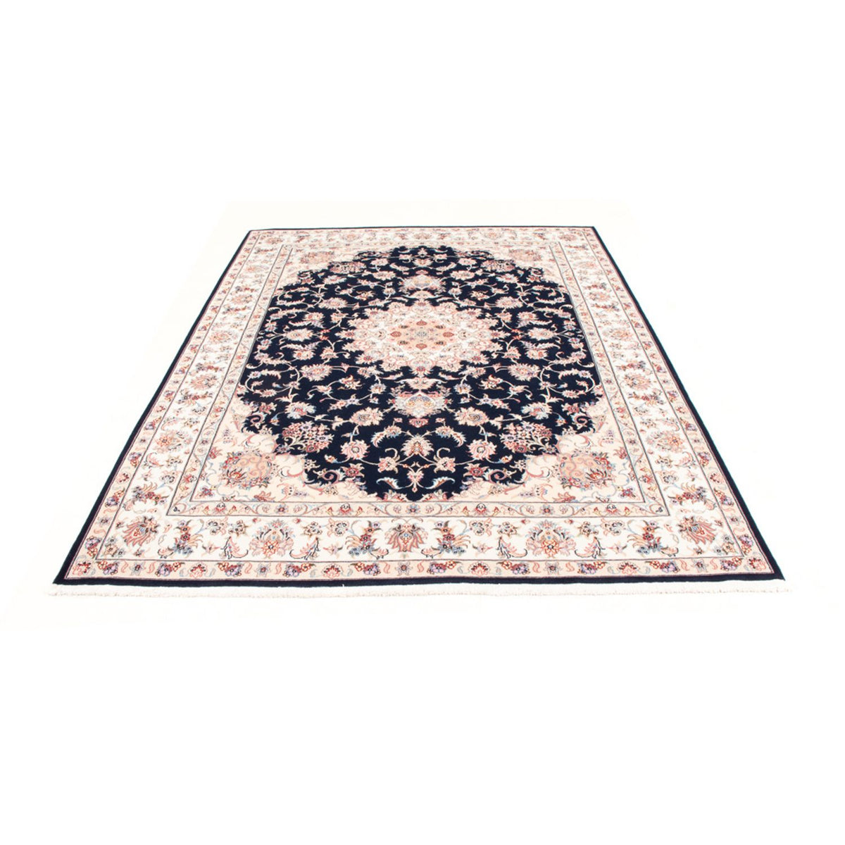 Tappeto Persero - Tabriz - Reale - 233 x 168 cm - blu scuro