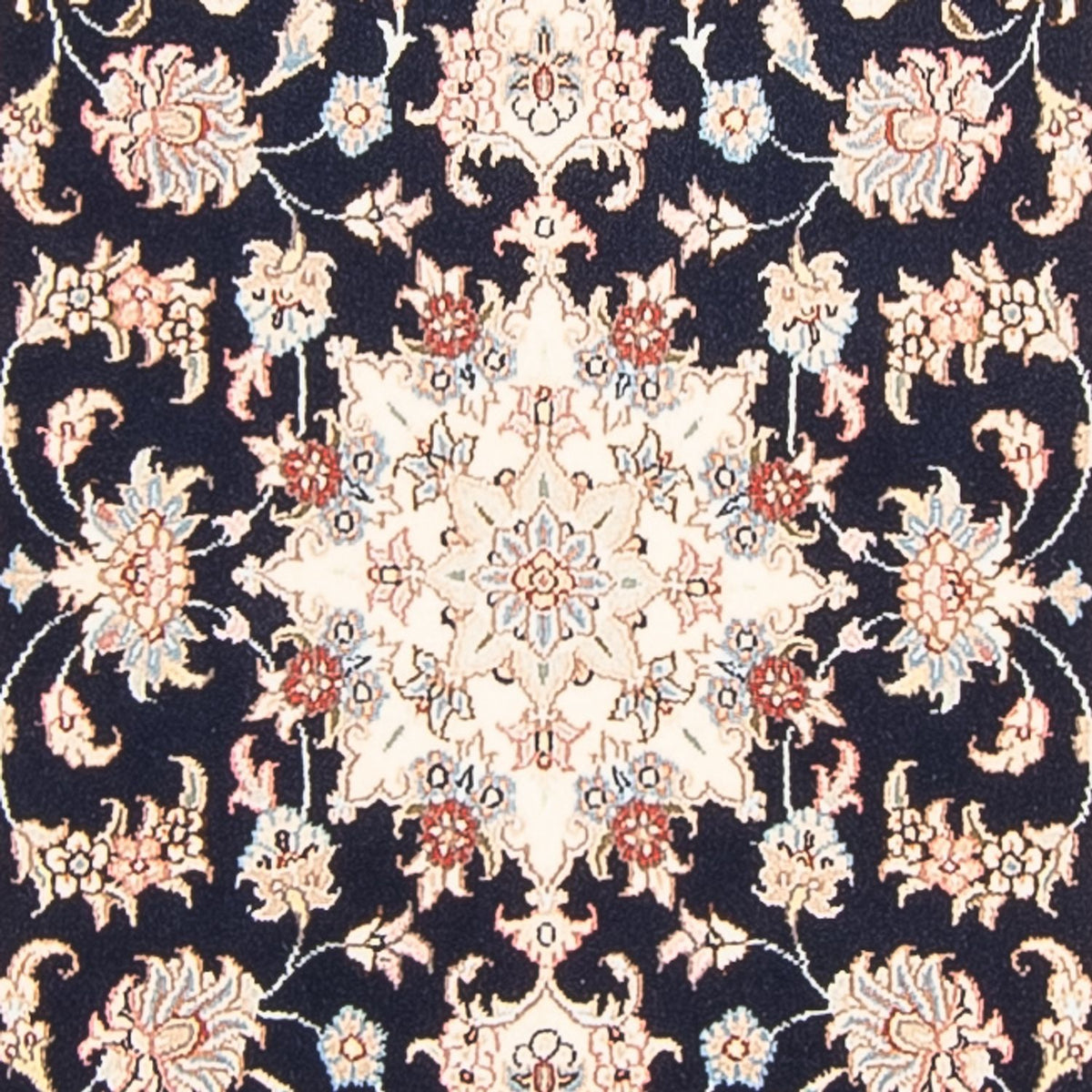 Tappeto corsia Tappeto Persero - Tabriz - Reale - 297 x 80 cm - blu scuro