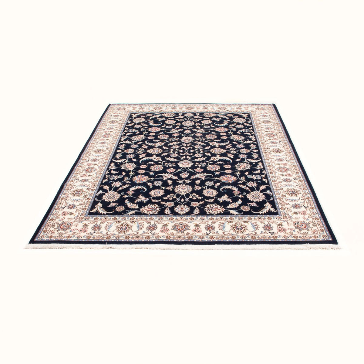 Tappeto Persero - Tabriz - Reale - 201 x 153 cm - blu scuro