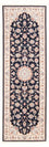 Tappeto corsia Tappeto Persero - Tabriz - Reale - 252 x 81 cm - blu scuro