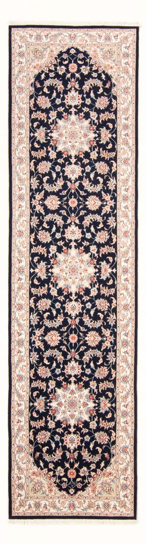 Tappeto corsia Tappeto Persero - Tabriz - Reale - 295 x 81 cm - blu scuro