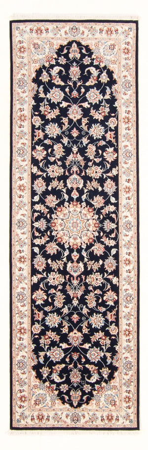 Tappeto corsia Tappeto Persero - Tabriz - Reale - 251 x 80 cm - blu scuro