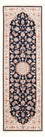 Tappeto corsia Tappeto Persero - Tabriz - Reale - 251 x 80 cm - blu scuro