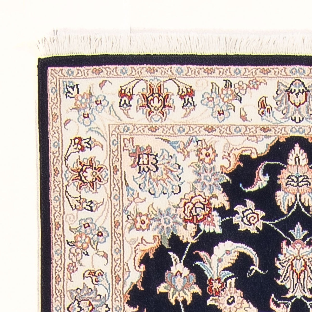 Tappeto corsia Tappeto Persero - Tabriz - Reale - 251 x 80 cm - blu scuro