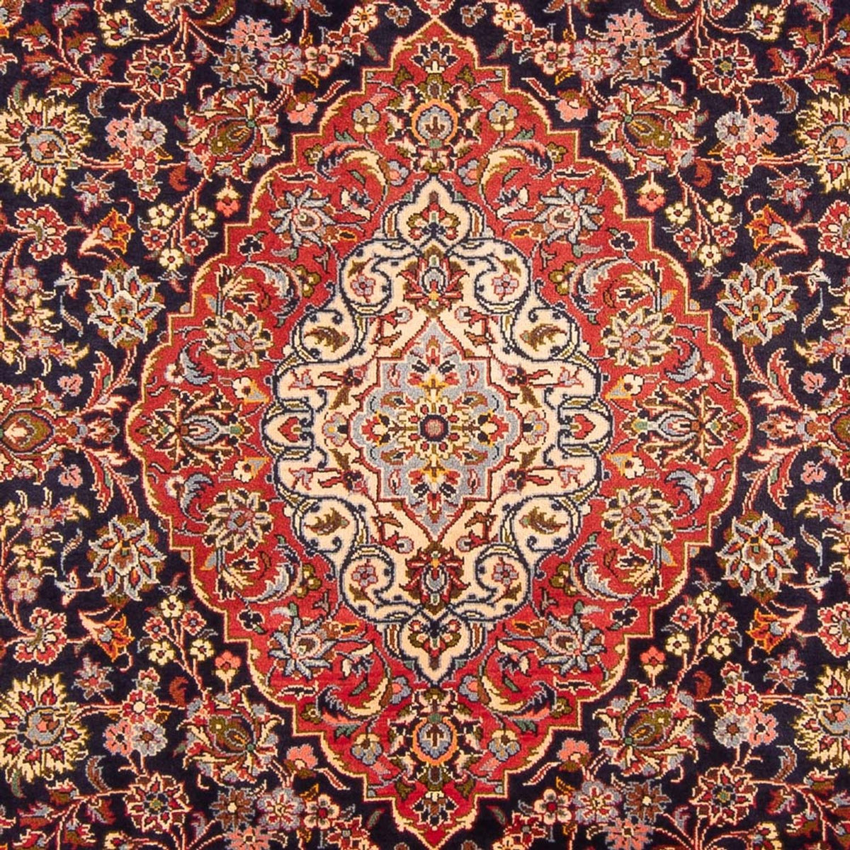 Tappeto Persero - Keshan - 312 x 201 cm - blu scuro