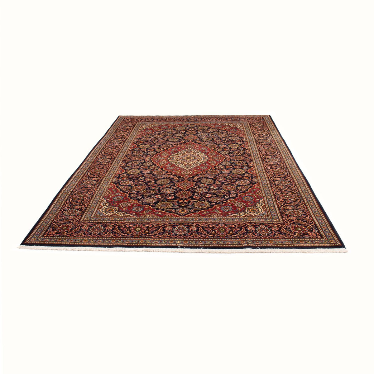 Tappeto Persero - Keshan - 312 x 201 cm - blu scuro