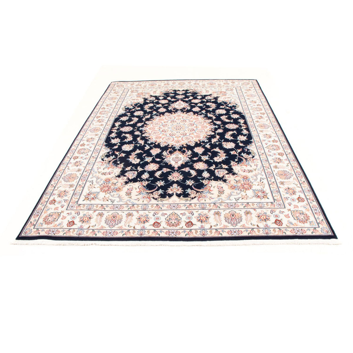 Tappeto Persero - Tabriz - Reale - 245 x 167 cm - blu scuro