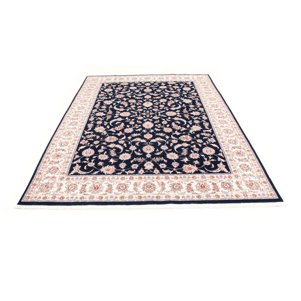 Tappeto Persero - Tabriz - Reale - 243 x 172 cm - blu scuro