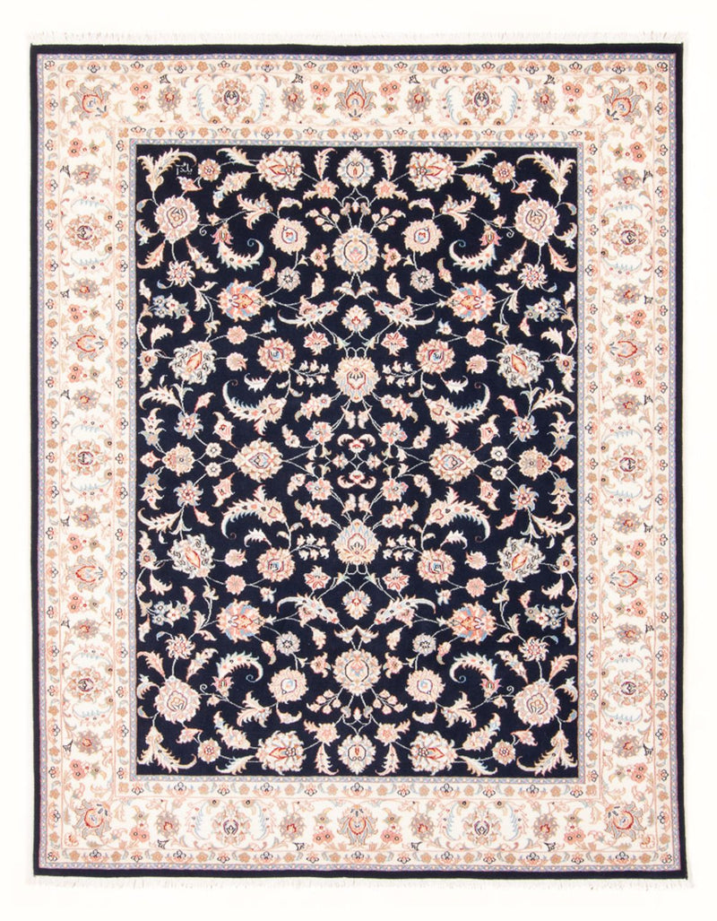 Tappeto Persero - Tabriz - Reale - 201 x 149 cm - blu scuro