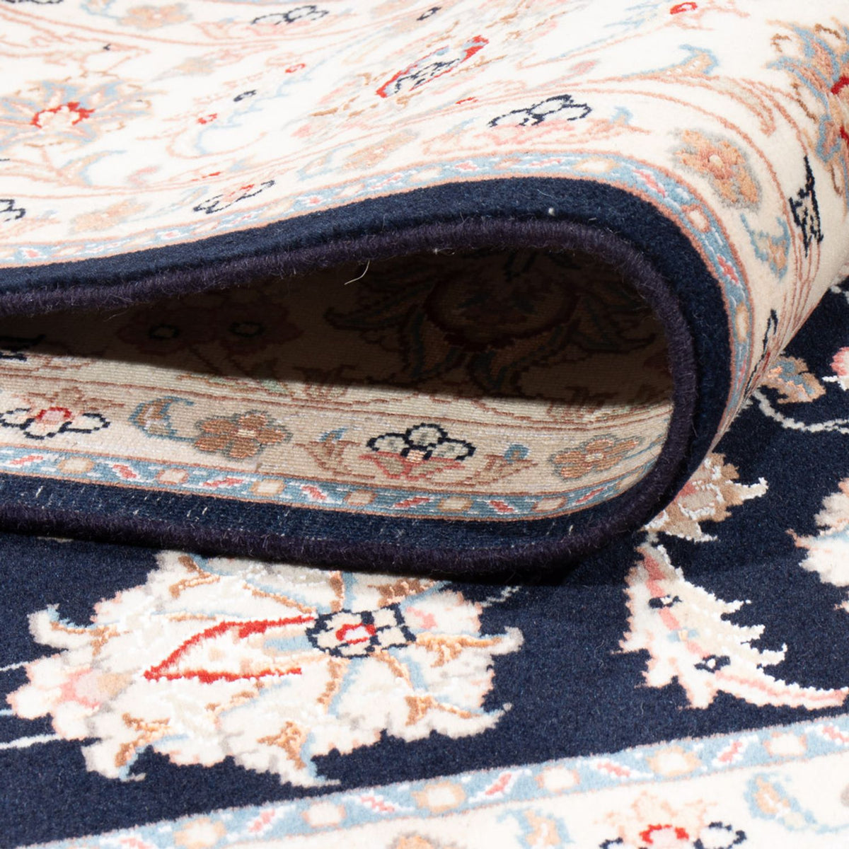 Tappeto Persero - Tabriz - Reale - 201 x 149 cm - blu scuro