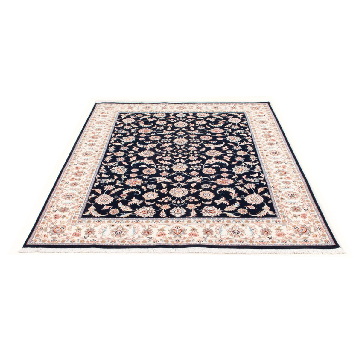 Tappeto Persero - Tabriz - Reale - 201 x 149 cm - blu scuro
