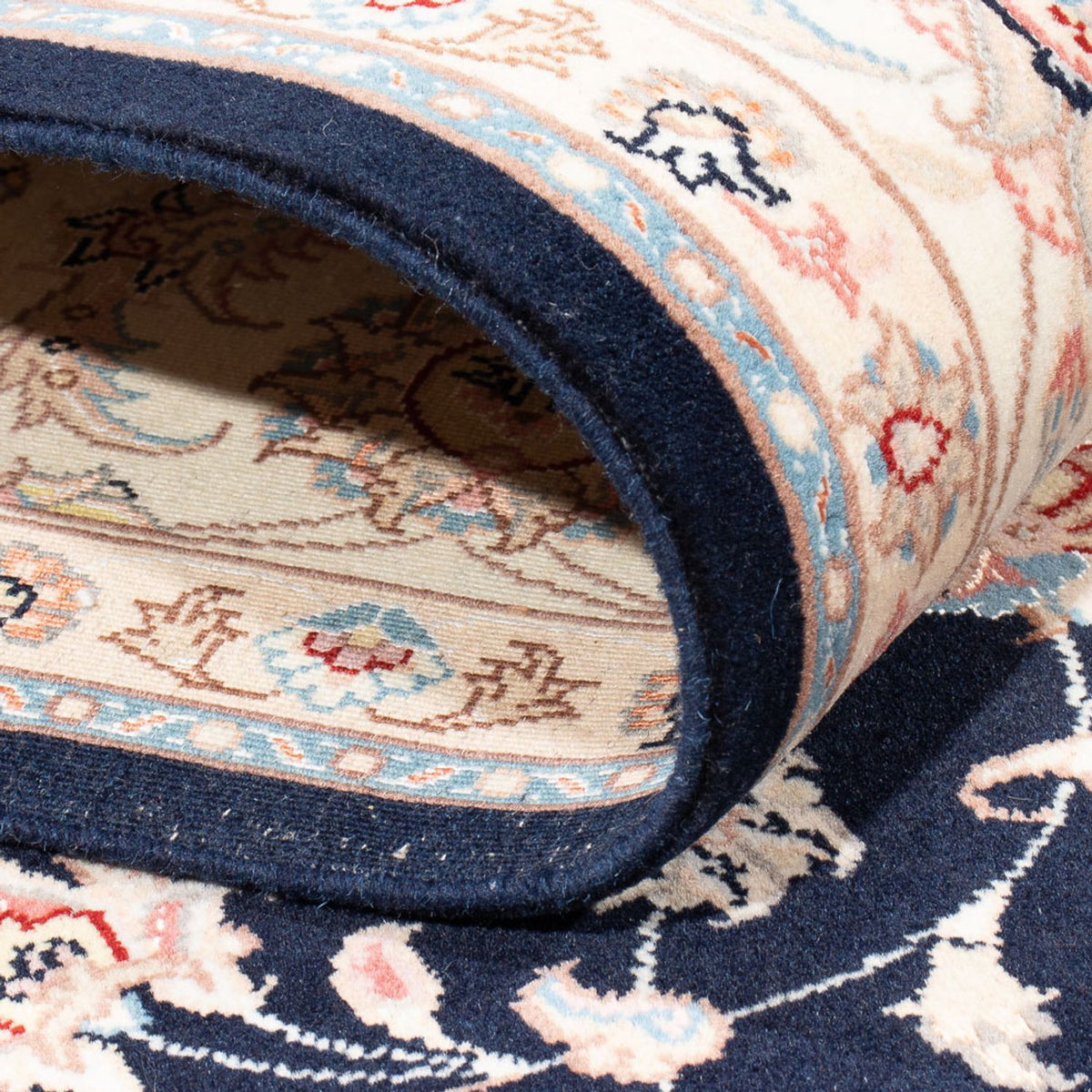 Tappeto Persero - Tabriz - Reale - 230 x 169 cm - blu scuro