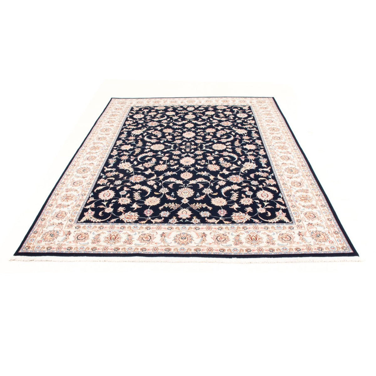 Tappeto Persero - Tabriz - Reale - 230 x 169 cm - blu scuro