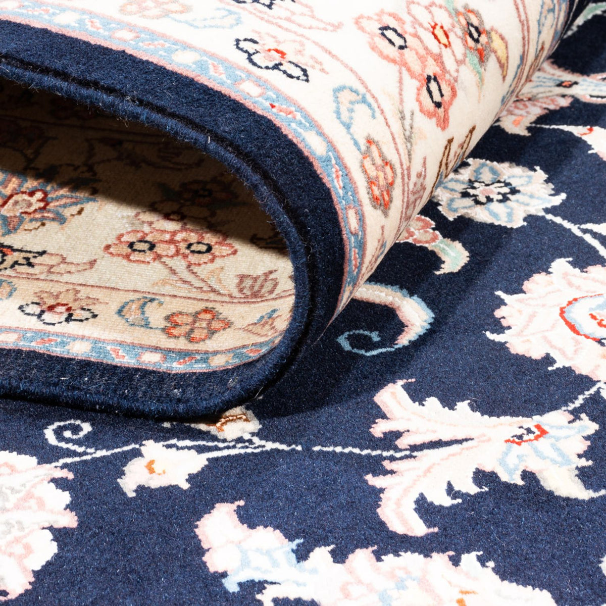 Tappeto Persero - Tabriz - 200 x 148 cm - blu scuro