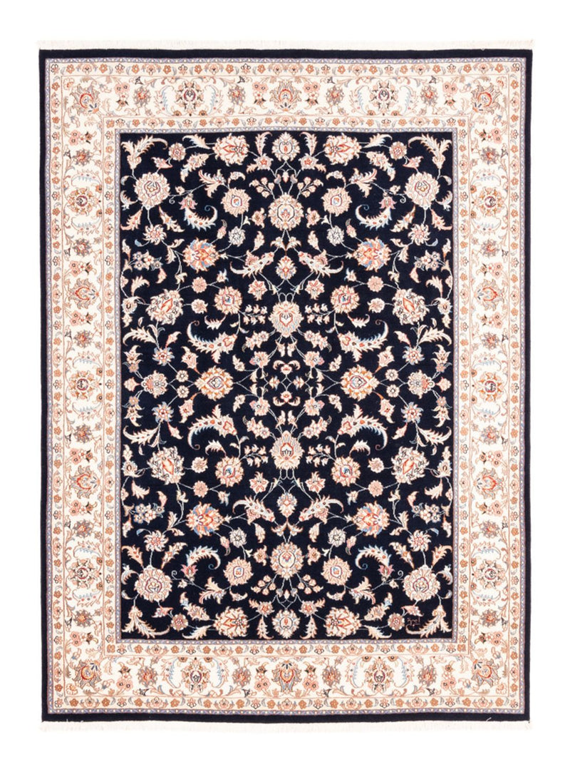 Tappeto Persero - Tabriz - 200 x 150 cm - blu scuro