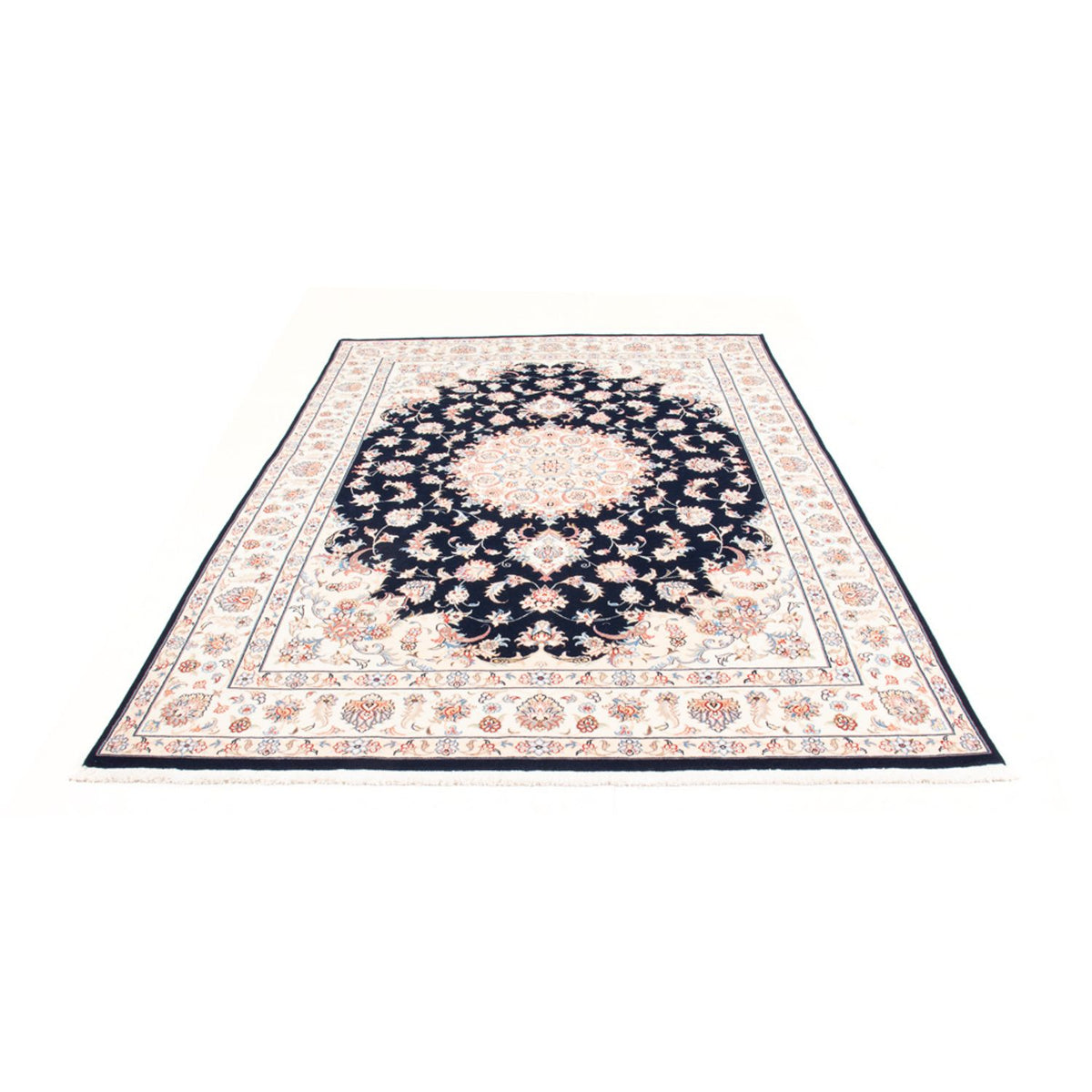Tappeto Persero - Tabriz - Reale - 237 x 167 cm - blu scuro