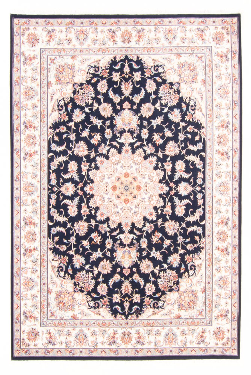 Tappeto Persero - Tabriz - Reale - 236 x 169 cm - blu scuro
