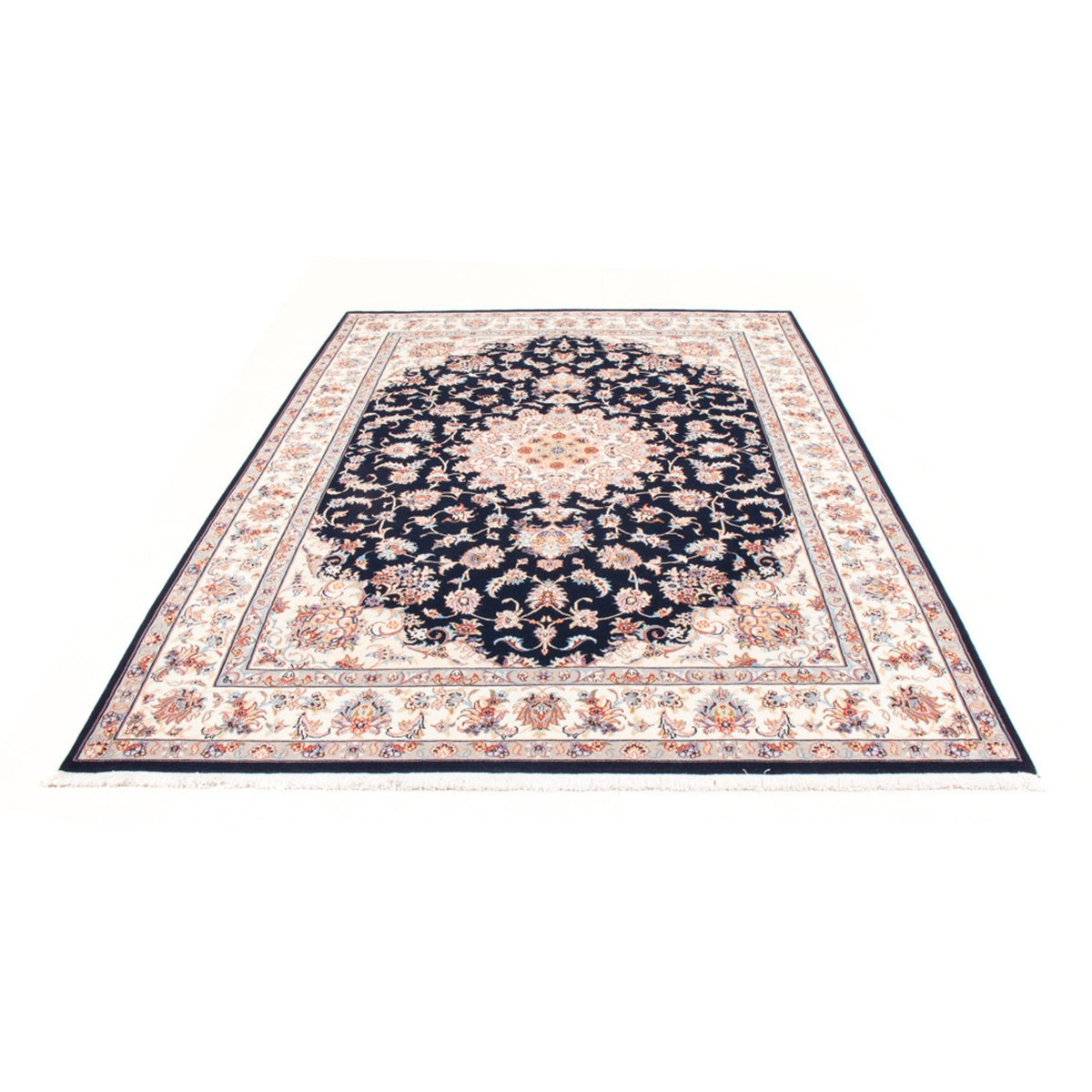 Tappeto Persero - Tabriz - Reale - 236 x 169 cm - blu scuro