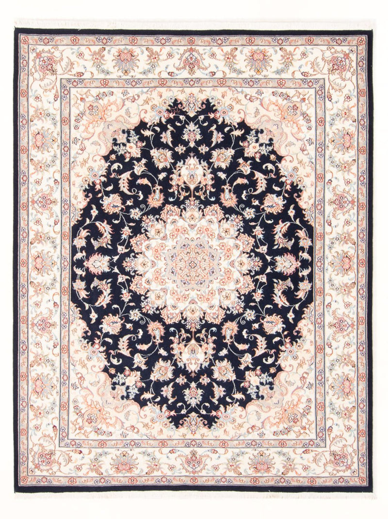 Tappeto Persero - Tabriz - Reale - 197 x 149 cm - blu scuro