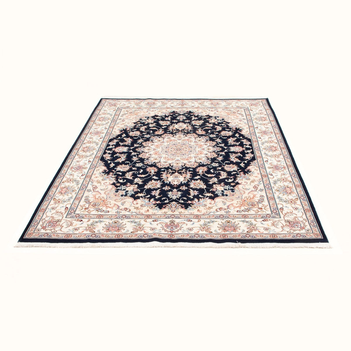 Tappeto Persero - Tabriz - Reale - 197 x 149 cm - blu scuro