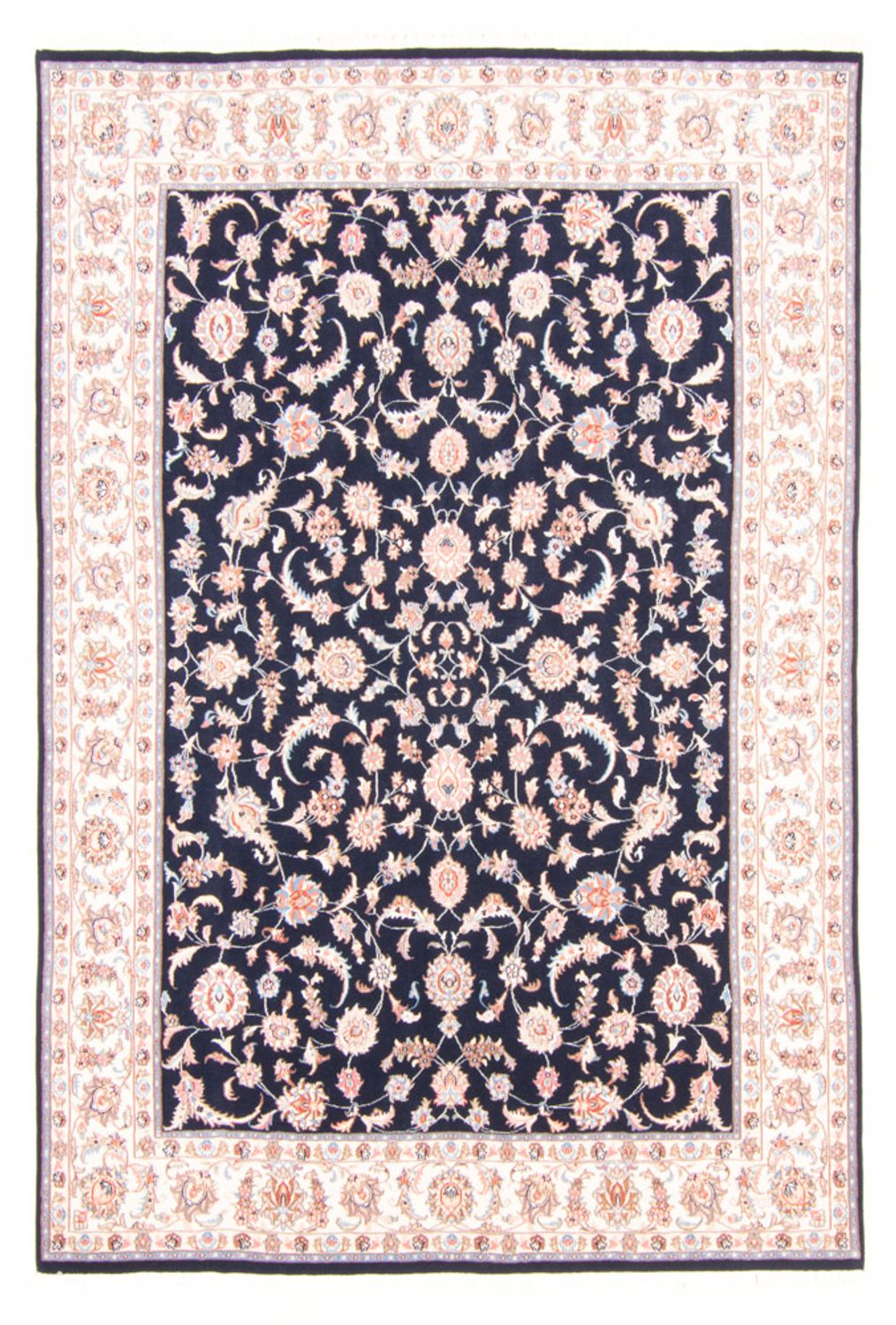 Tappeto Persero - Tabriz - Reale - 236 x 166 cm - blu scuro