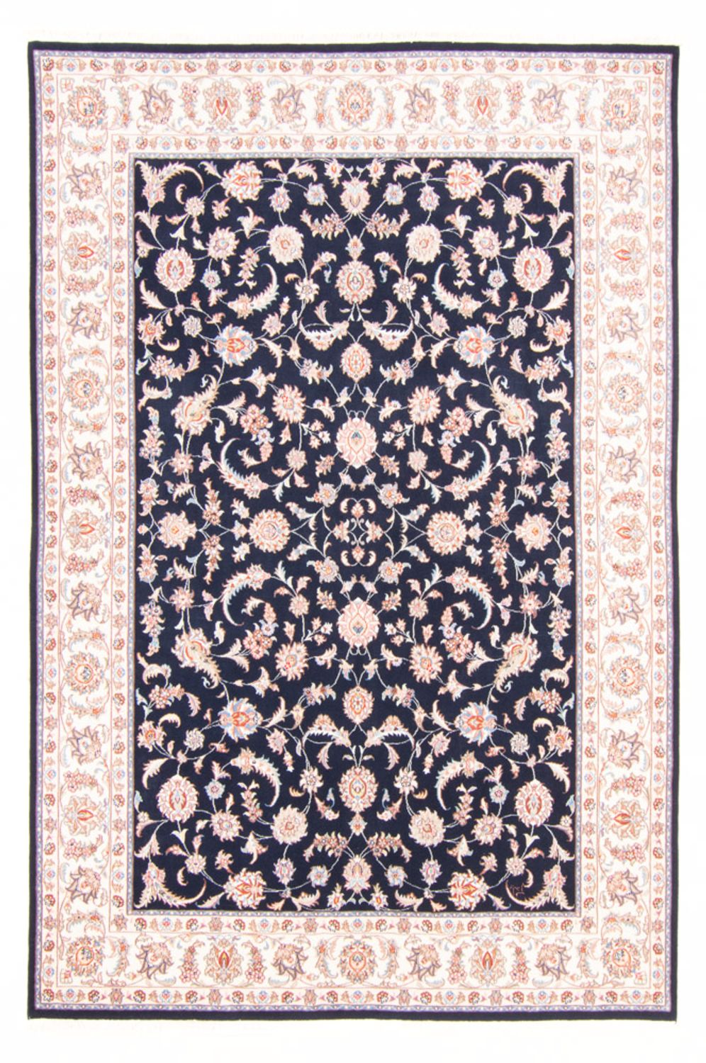 Tappeto Persero - Tabriz - Reale - 241 x 168 cm - blu scuro