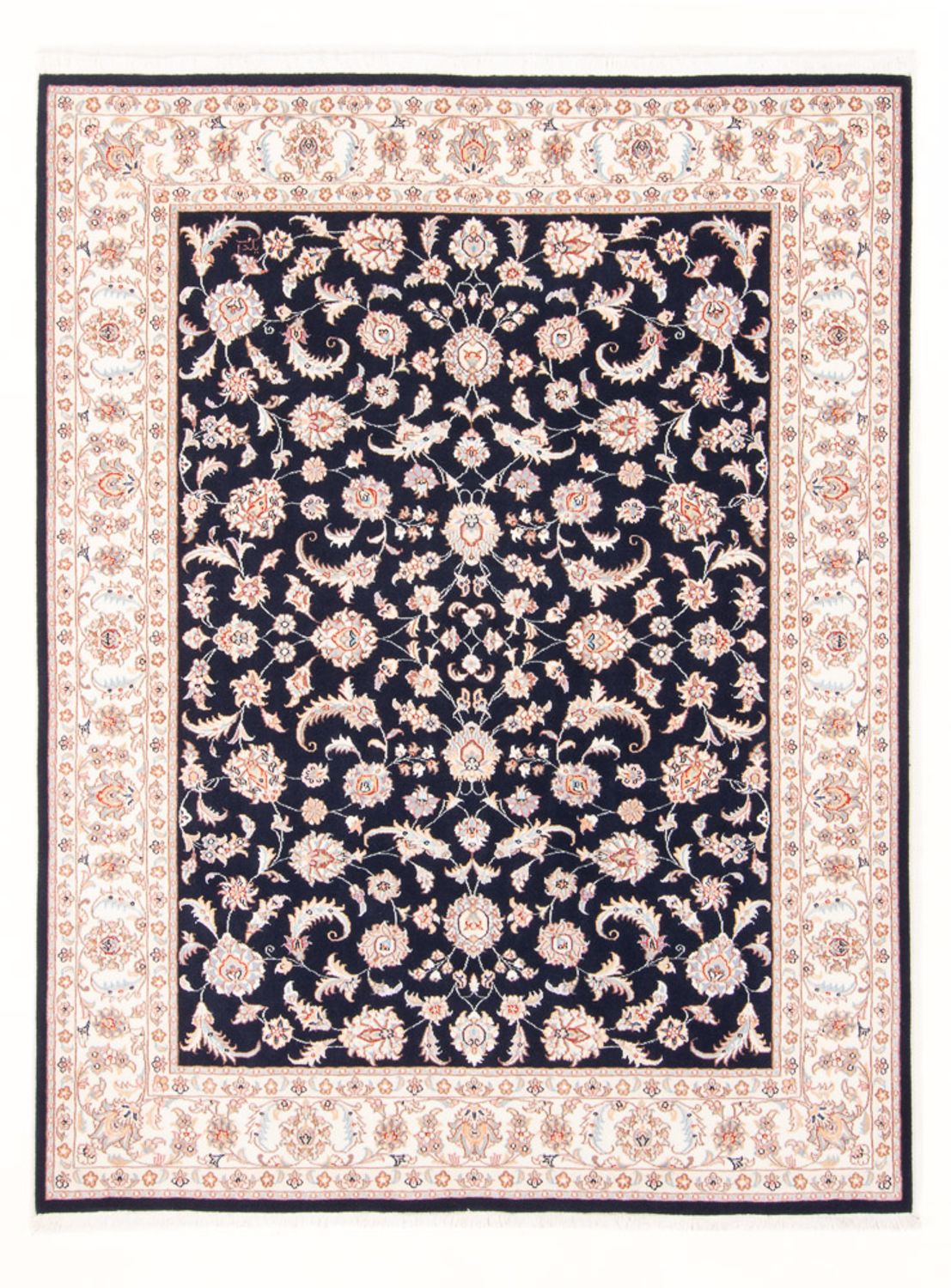 Tappeto Persero - Tabriz - Reale - 197 x 149 cm - blu scuro