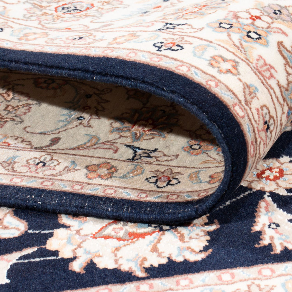 Tappeto Persero - Tabriz - Reale - 197 x 149 cm - blu scuro