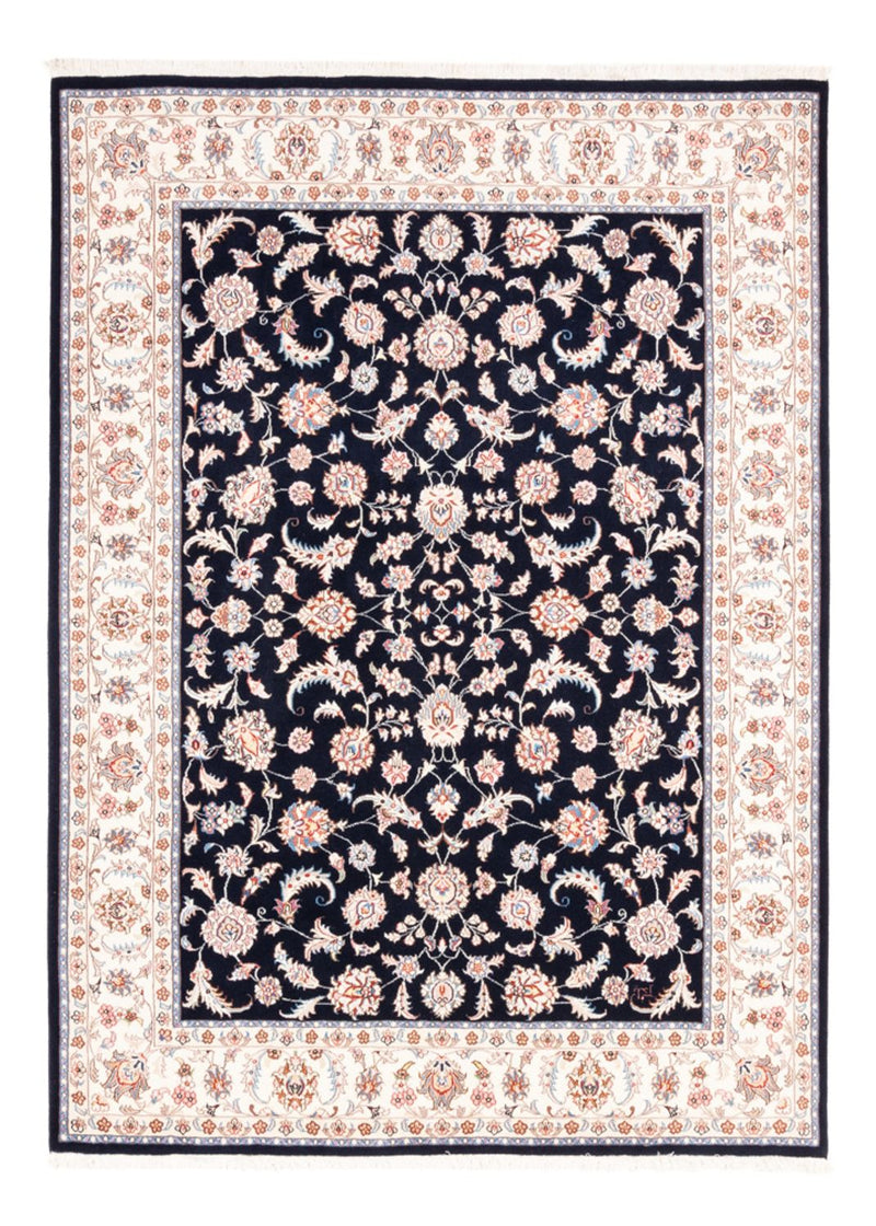 Tappeto Persero - Tabriz - 201 x 150 cm - blu scuro