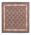 Tappeto corsia Tappeto Persero - Classico - 100 x 100 cm - blu scuro