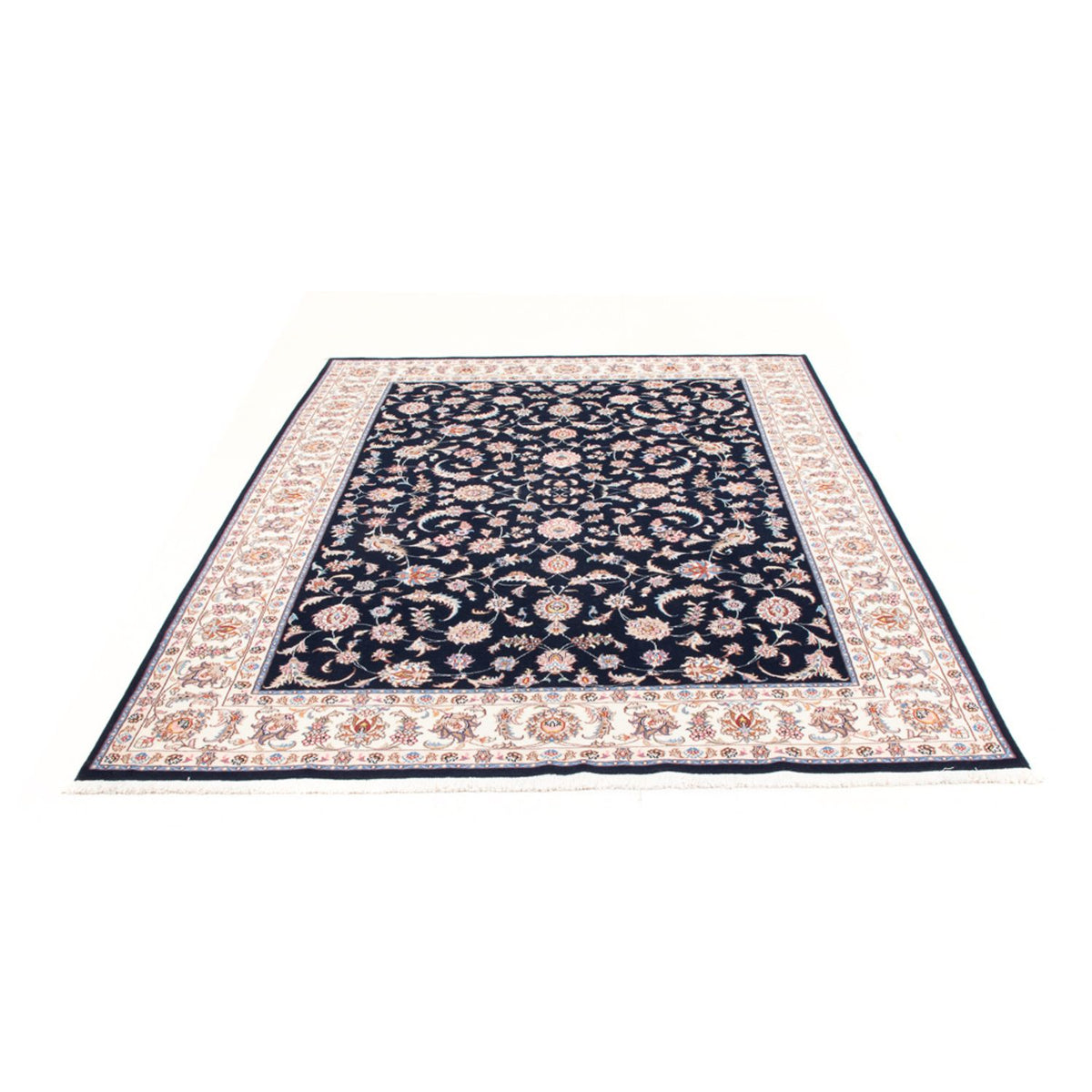 Tappeto Persero - Tabriz - Reale - 240 x 172 cm - blu scuro