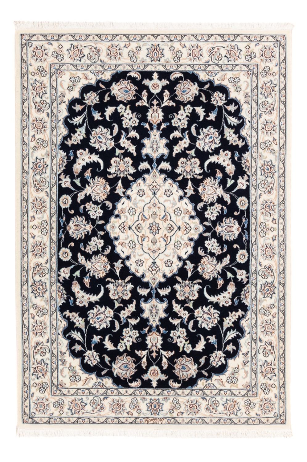 Tappeto Persero - Nain - Premio - 148 x 107 cm - blu scuro
